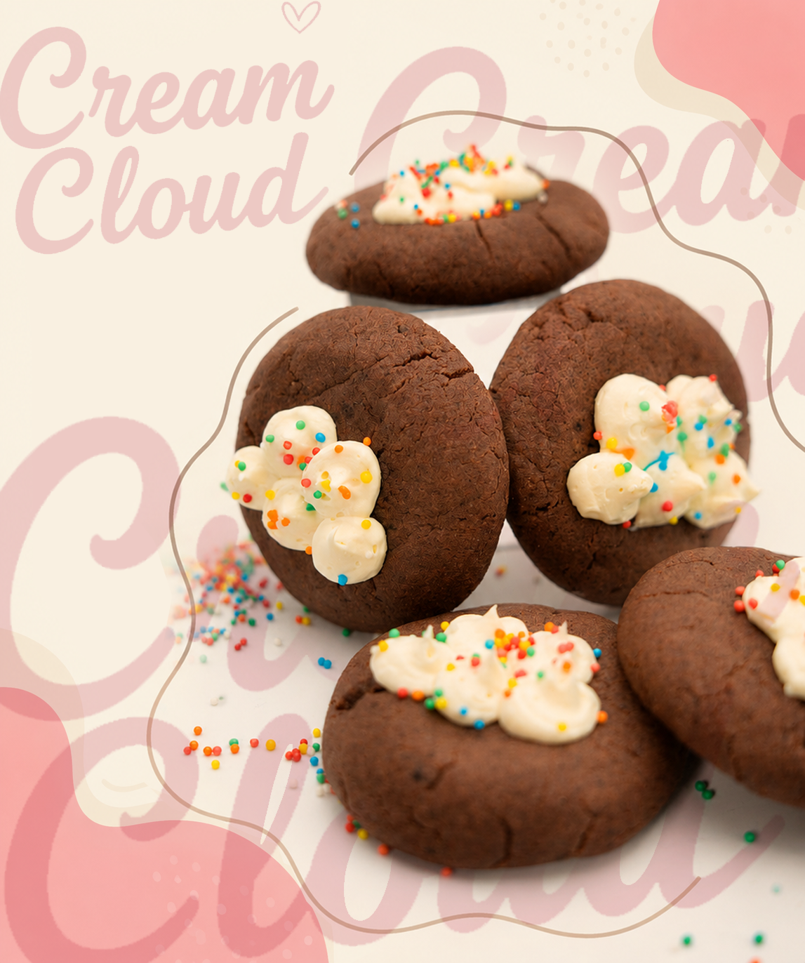 cream cloud cookie